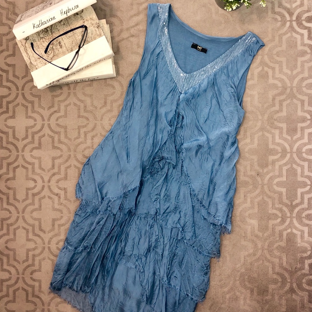Beautiful blue cocktail dress Size M